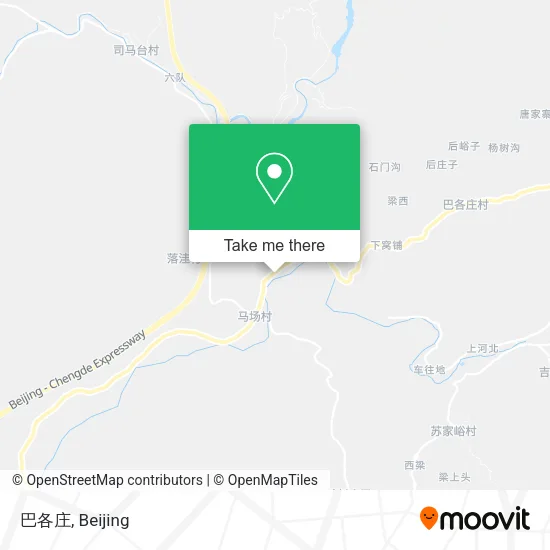 巴各庄 map