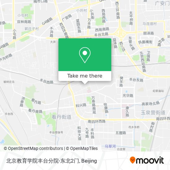 北京教育学院丰台分院-东北2门 map