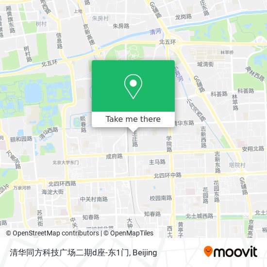 清华同方科技广场二期d座-东1门 map
