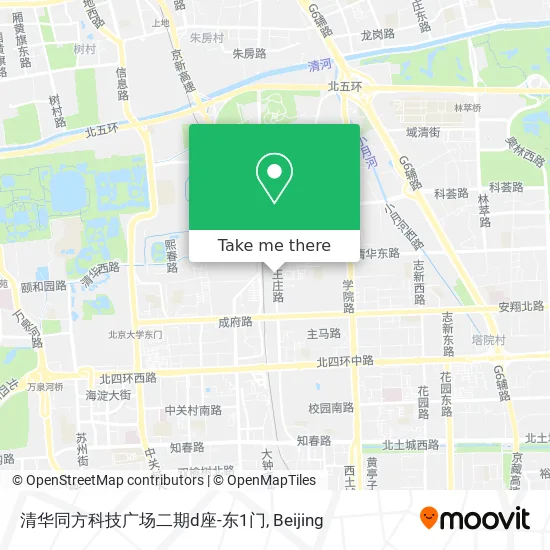 清华同方科技广场二期d座-东1门 map