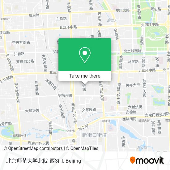 北京师范大学北院-西3门 map