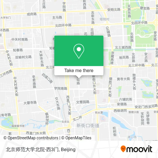 北京师范大学北院-西3门 map