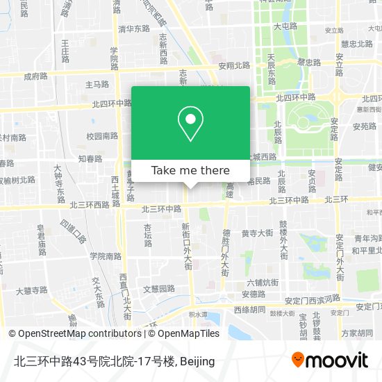 北三环中路43号院北院-17号楼 map