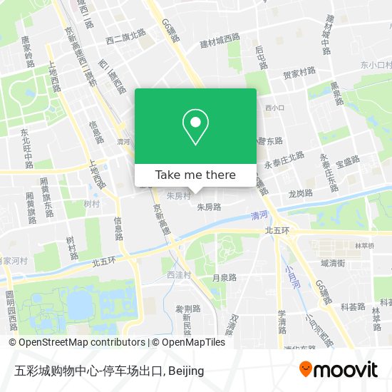 五彩城购物中心-停车场出口 map