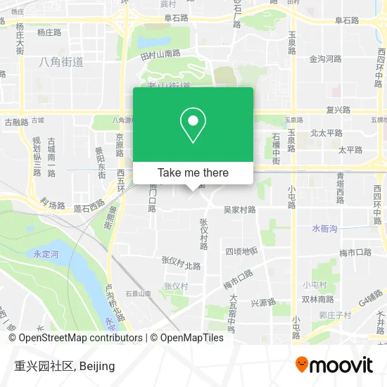 重兴园社区 map