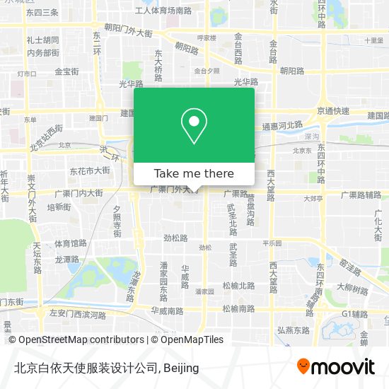北京白依天使服装设计公司 map