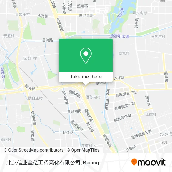 北京信业金亿工程亮化有限公司 map
