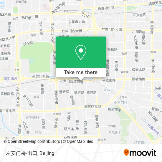左安门桥-出口 map