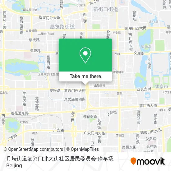 月坛街道复兴门北大街社区居民委员会-停车场 map