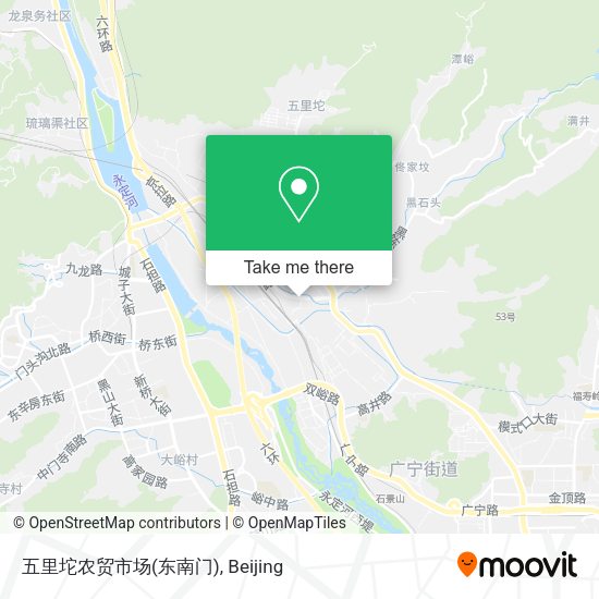 五里坨农贸市场(东南门) map