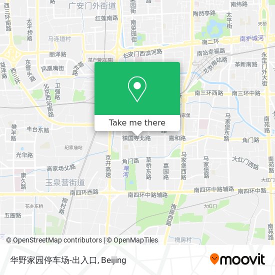 华野家园停车场-出入口 map
