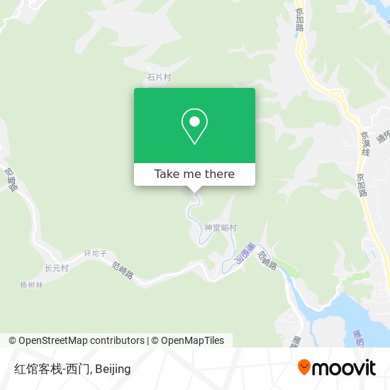 红馆客栈-西门 map