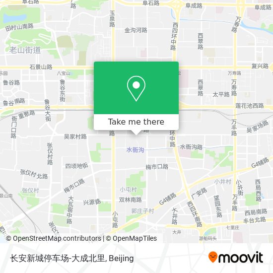 长安新城停车场-大成北里 map