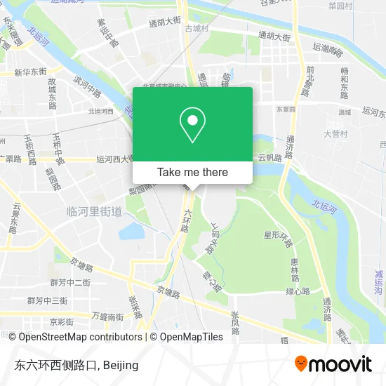 东六环西侧路口 map