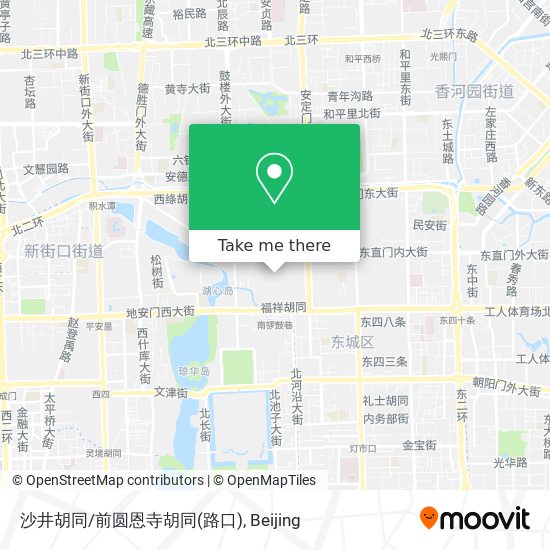 沙井胡同/前圆恩寺胡同(路口) map