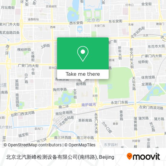 北京北汽新峰检测设备有限公司(南纬路) map