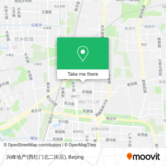 兴峰地产(西红门北二街店) map