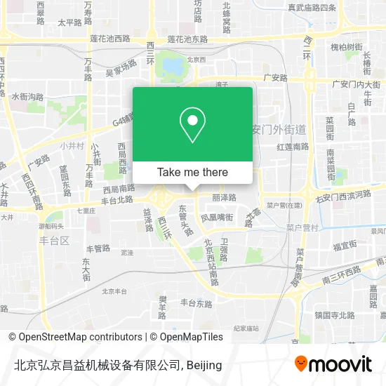 北京弘京昌益机械设备有限公司 map