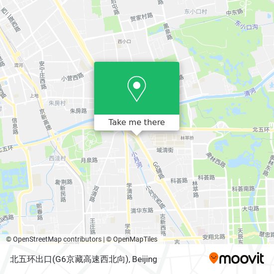 北五环出口(G6京藏高速西北向) map