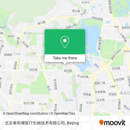 北京泰和康医疗生物技术有限公司 map