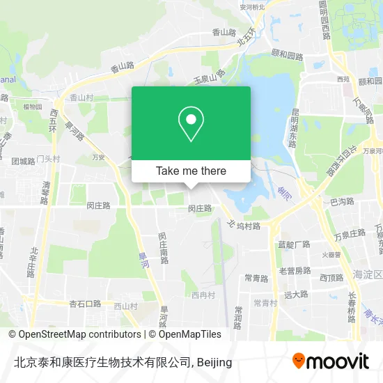北京泰和康医疗生物技术有限公司 map