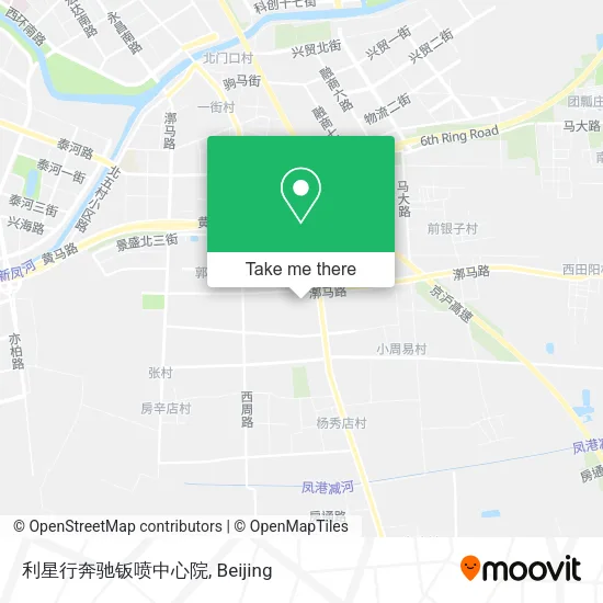 利星行奔驰钣喷中心院 map
