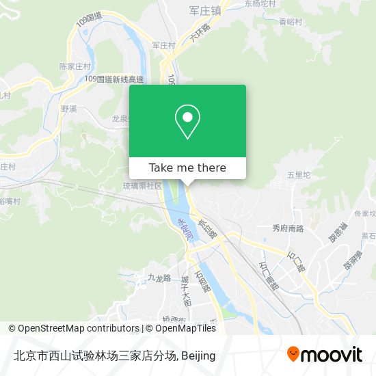 北京市西山试验林场三家店分场 map