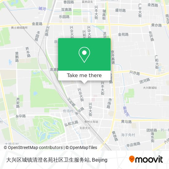 大兴区城镇清澄名苑社区卫生服务站 map