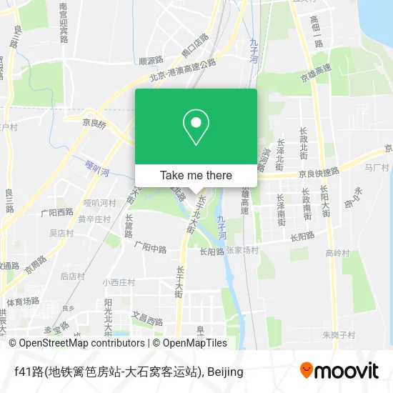 f41路(地铁篱笆房站-大石窝客运站) map