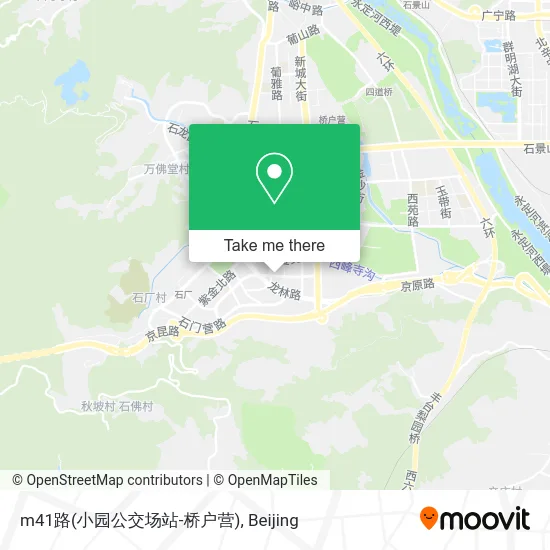 m41路(小园公交场站-桥户营) map