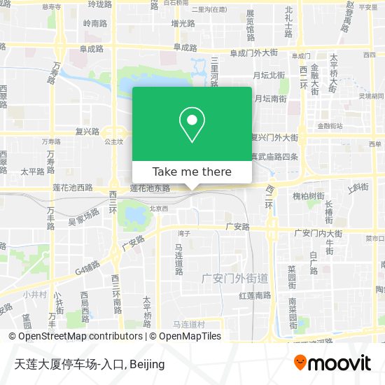 天莲大厦停车场-入口 map