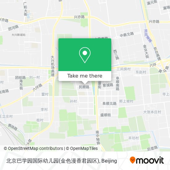 北京巴学园国际幼儿园(金色漫香君园区) map