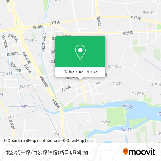 北沙河中路/百沙路辅路(路口) map