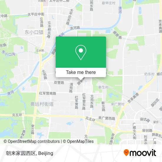 朝来家园西区 map