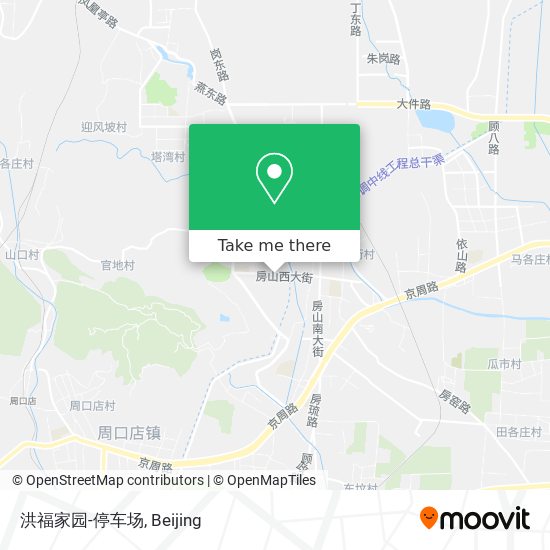 洪福家园-停车场 map