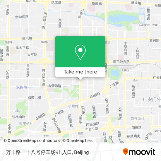 万丰路一十八号停车场-出入口 map