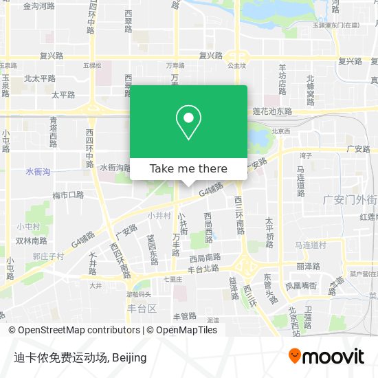 迪卡侬免费运动场 map