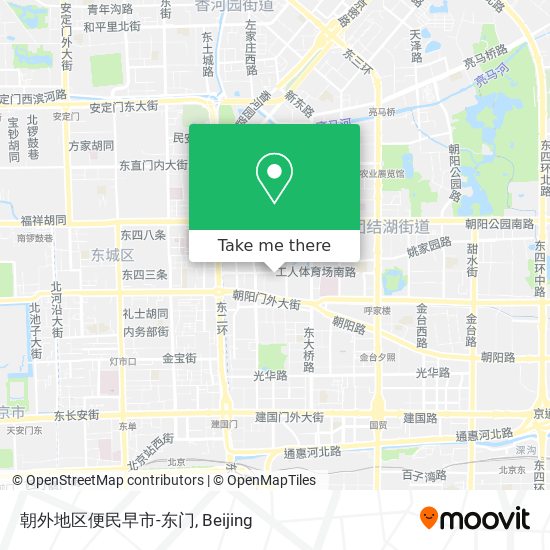 朝外地区便民早市-东门 map