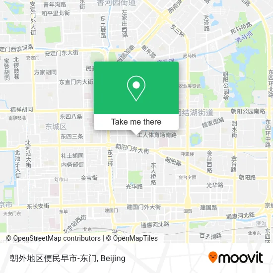 朝外地区便民早市-东门 map