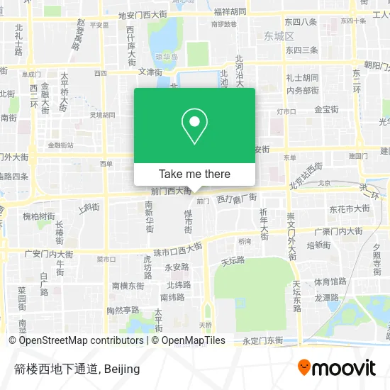 箭楼西地下通道 map