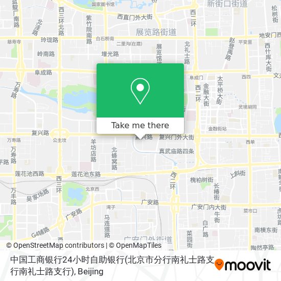 中国工商银行24小时自助银行(北京市分行南礼士路支行南礼士路支行) map