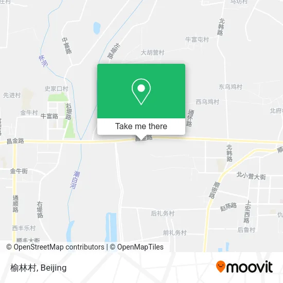 榆林村 map