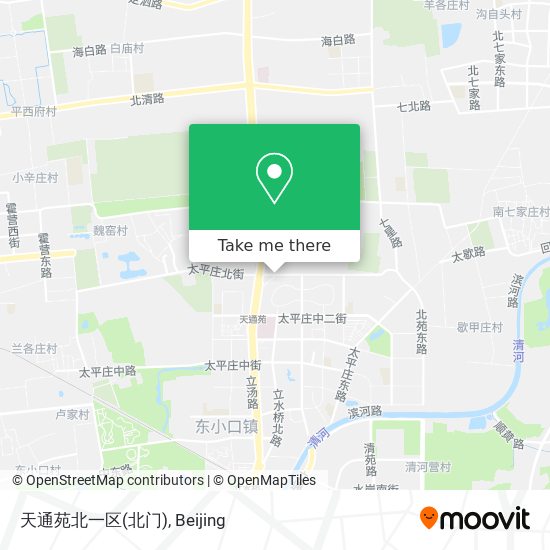 天通苑北一区(北门) map