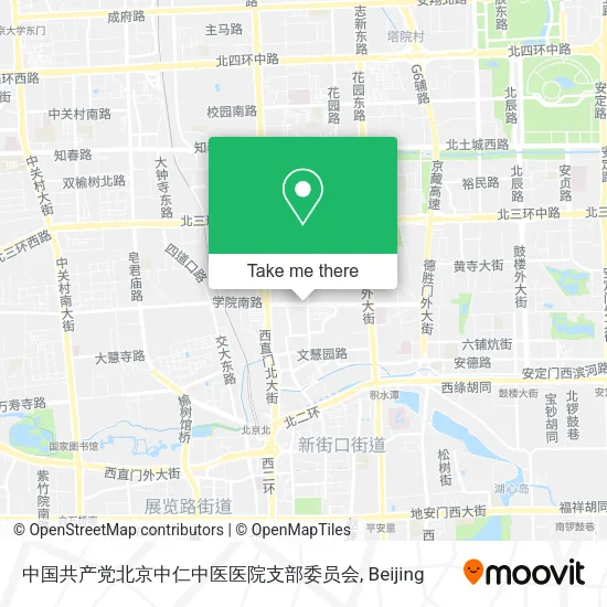 中国共产党北京中仁中医医院支部委员会 map