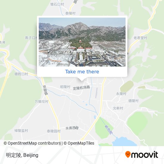 明定陵 map