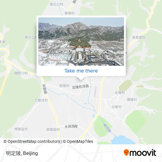 明定陵 map
