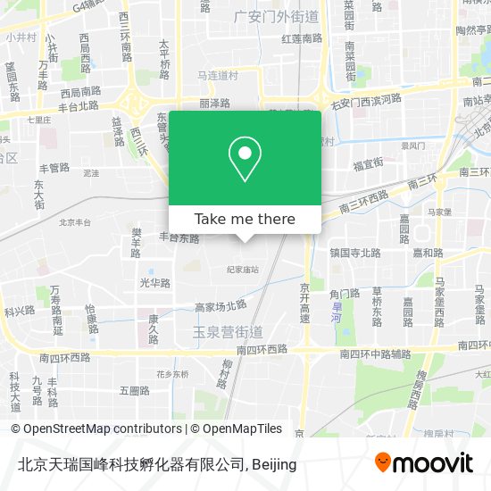 北京天瑞国峰科技孵化器有限公司 map