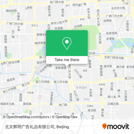 北京辉明广告礼品有限公司 map