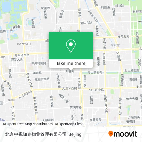 北京中视知春物业管理有限公司 map