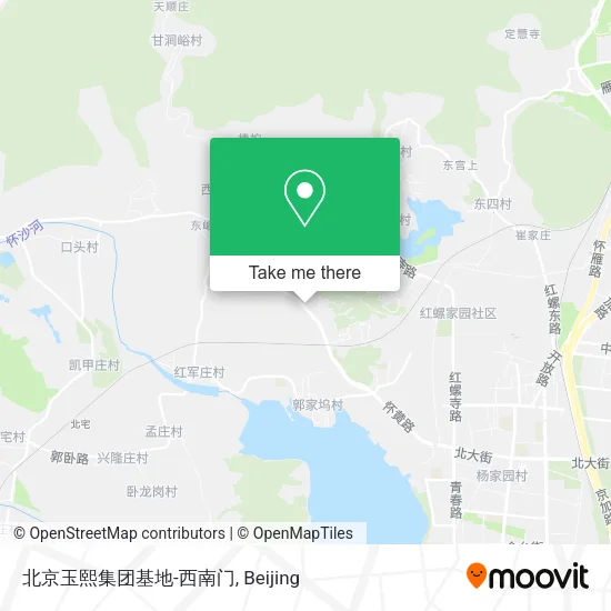 北京玉熙集团基地-西南门 map